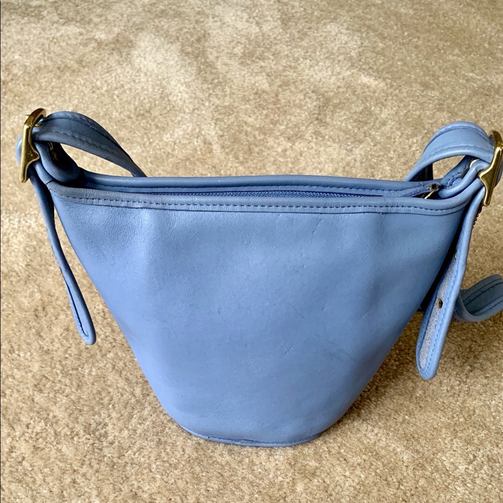 Vintage Coach Light Blue Bucket Bag B7D 9019